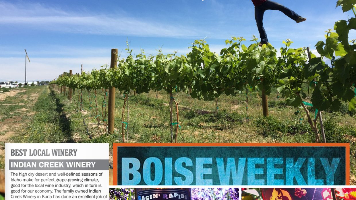 “Best Local Winery” – Boise Weekly, 2016 Best of Boise