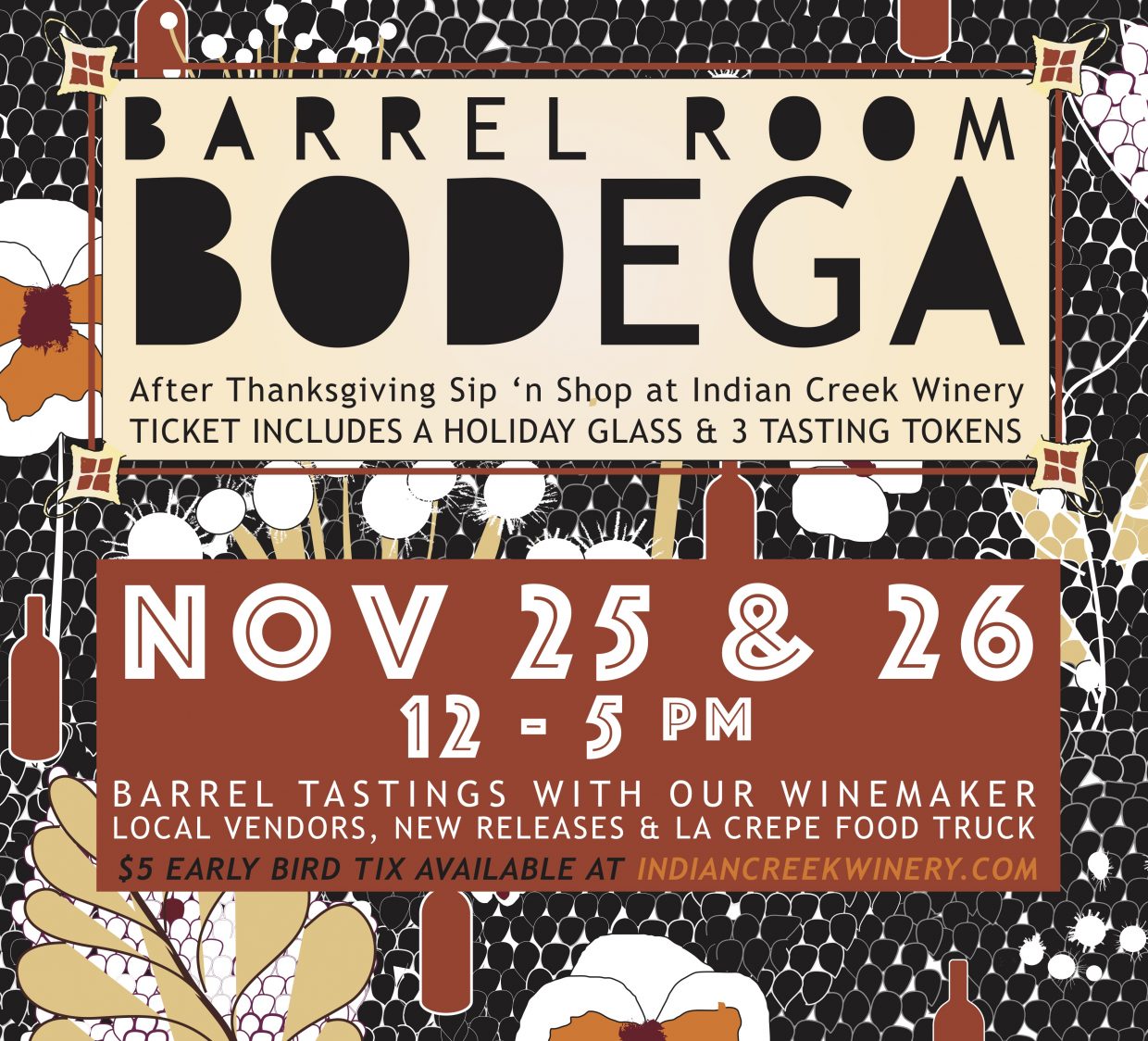 Barrel Room Bodega Nov. 25 & 26